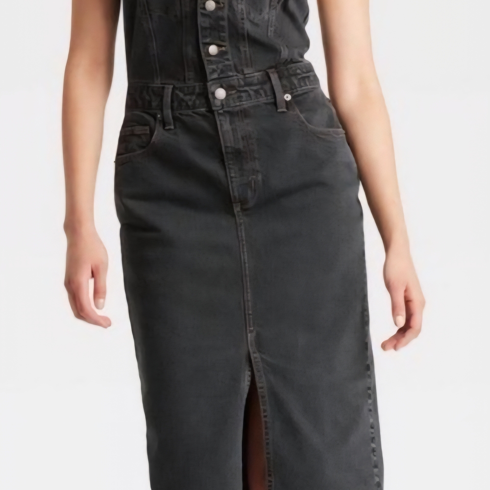 NEW Black Denim Overalls with Relaxed Fit
